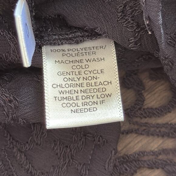 Loft | Sheer Lace Long Sleeve Shirt Size S - Picture 7 of 10